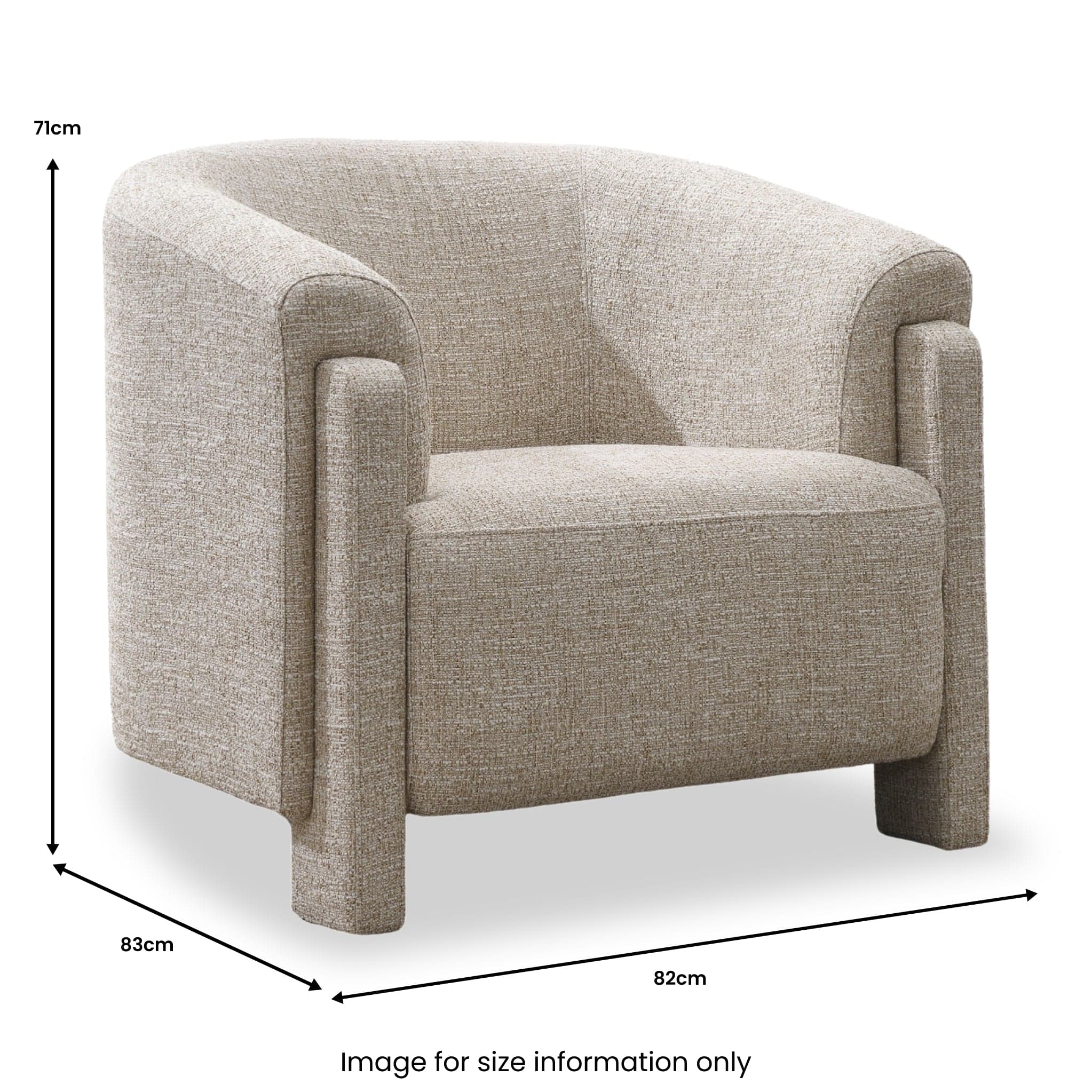 Callistro Curved Accent Chair